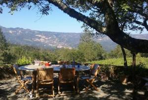 Stony Hill Tasting Setup