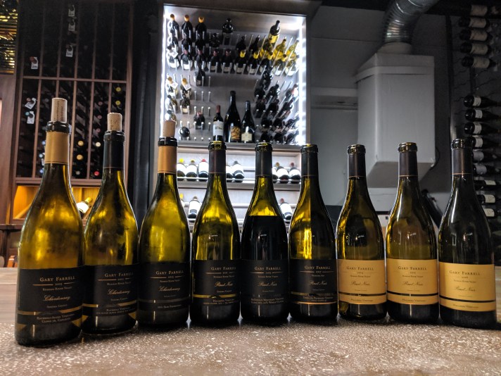 Gary Farrell Tasting Lineup